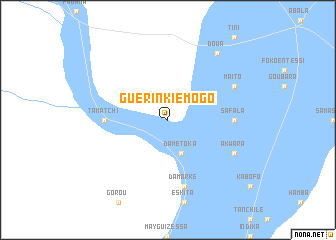 map of Guérin Kiémogo