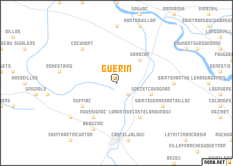 map of Guérin