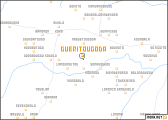 map of Guéritougoda