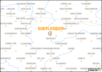 map of Guerlesquin