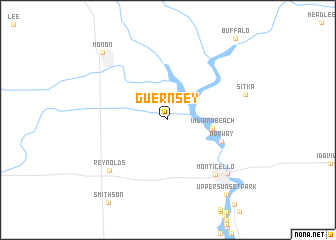 map of Guernsey