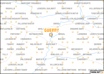 map of Guerny