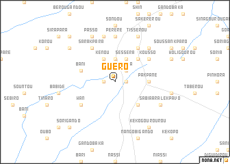 map of Guéro