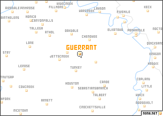 map of Guerrant