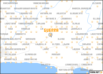 map of Guerra