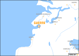 map of Guerra
