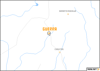 map of Guerra