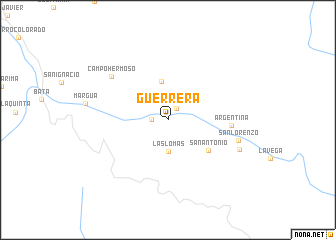 map of Guerrera