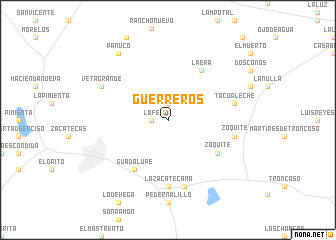 map of Guerreros