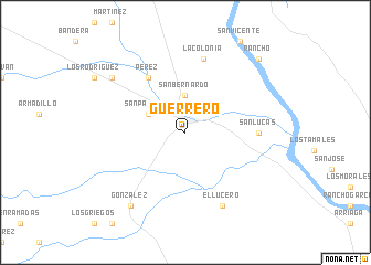 map of Guerrero