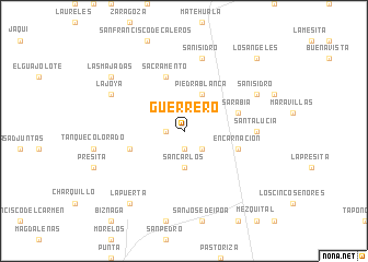 map of Guerrero