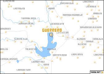 map of Guerrero