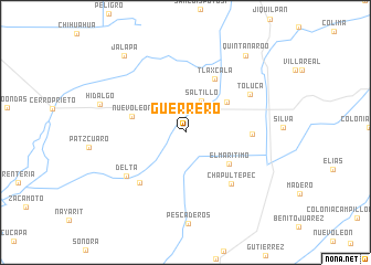 map of  Guerrero