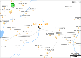 map of Guerrero