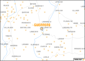 map of Guerrero