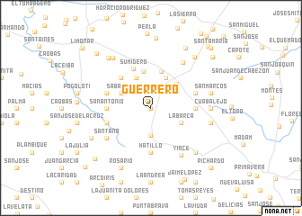 map of Guerrero