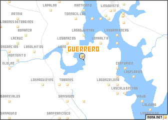 map of Guerrero