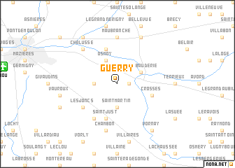 map of Guerry