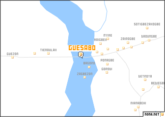 map of Guésabo