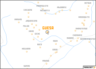 map of Guesa