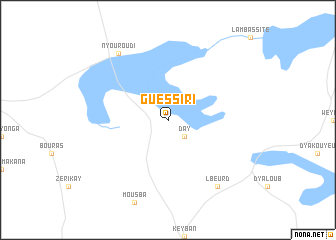 map of Guéssiri