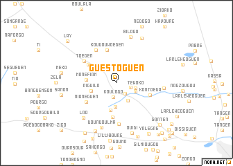 map of Guestoguen