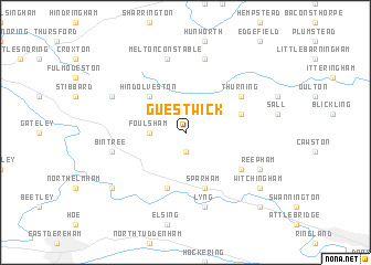 map of Guestwick