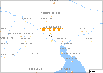 map of Guetavence