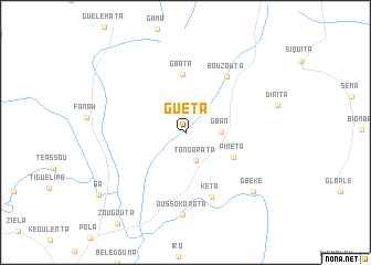 map of Guéta