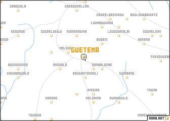 map of Guétéma