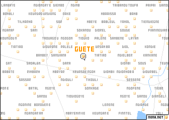 map of Guète