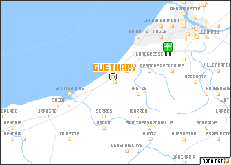 map of Guéthary