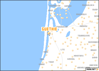 map of Guéthie