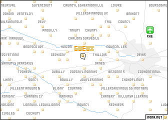 map of Gueux