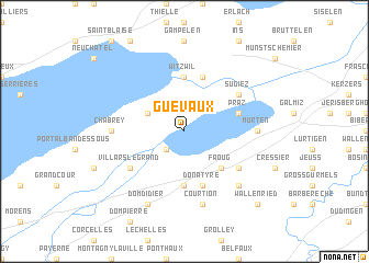 map of Guévaux