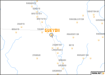 map of Guéyo II