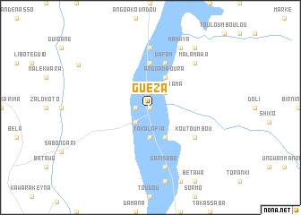 map of Guéza