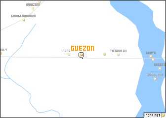 map of Guézon