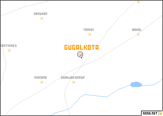 map of Gugal Kota