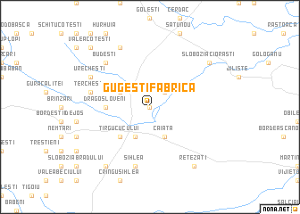 map of Gugeşti Fabrică