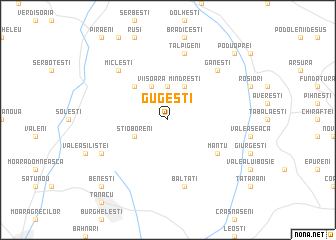 map of Gugeşti