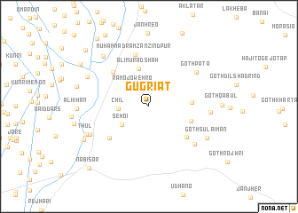 map of Gugriāt