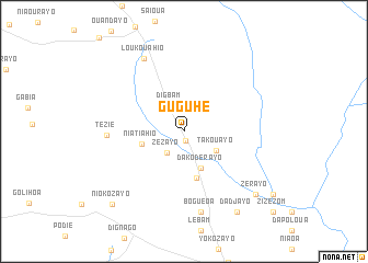 map of Guguhé