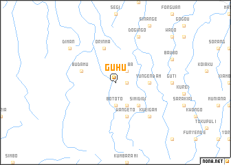 map of Guhu