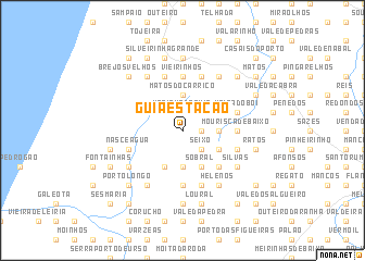 map of Guia-Estação