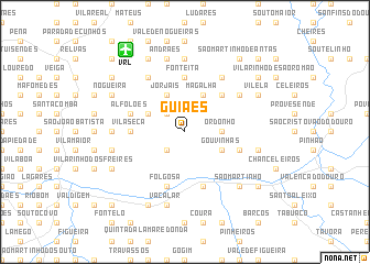 map of Guiães