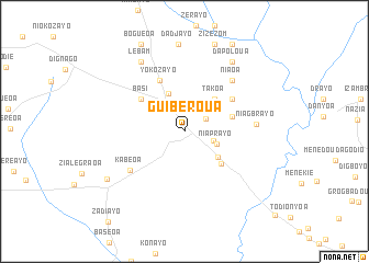 map of Guibéroua