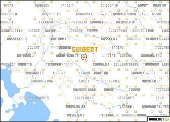 map of Guibert