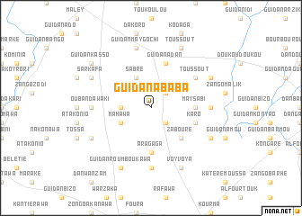 map of Guidan Ababa
