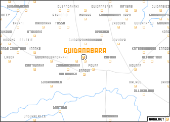 map of Guidan Abara